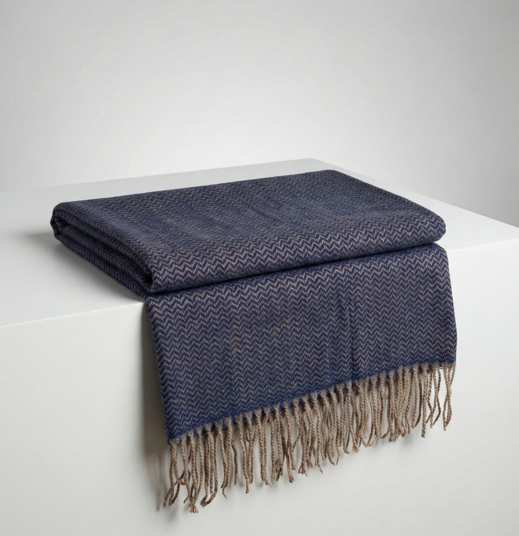 SPACE BLUE HERRINGBONE