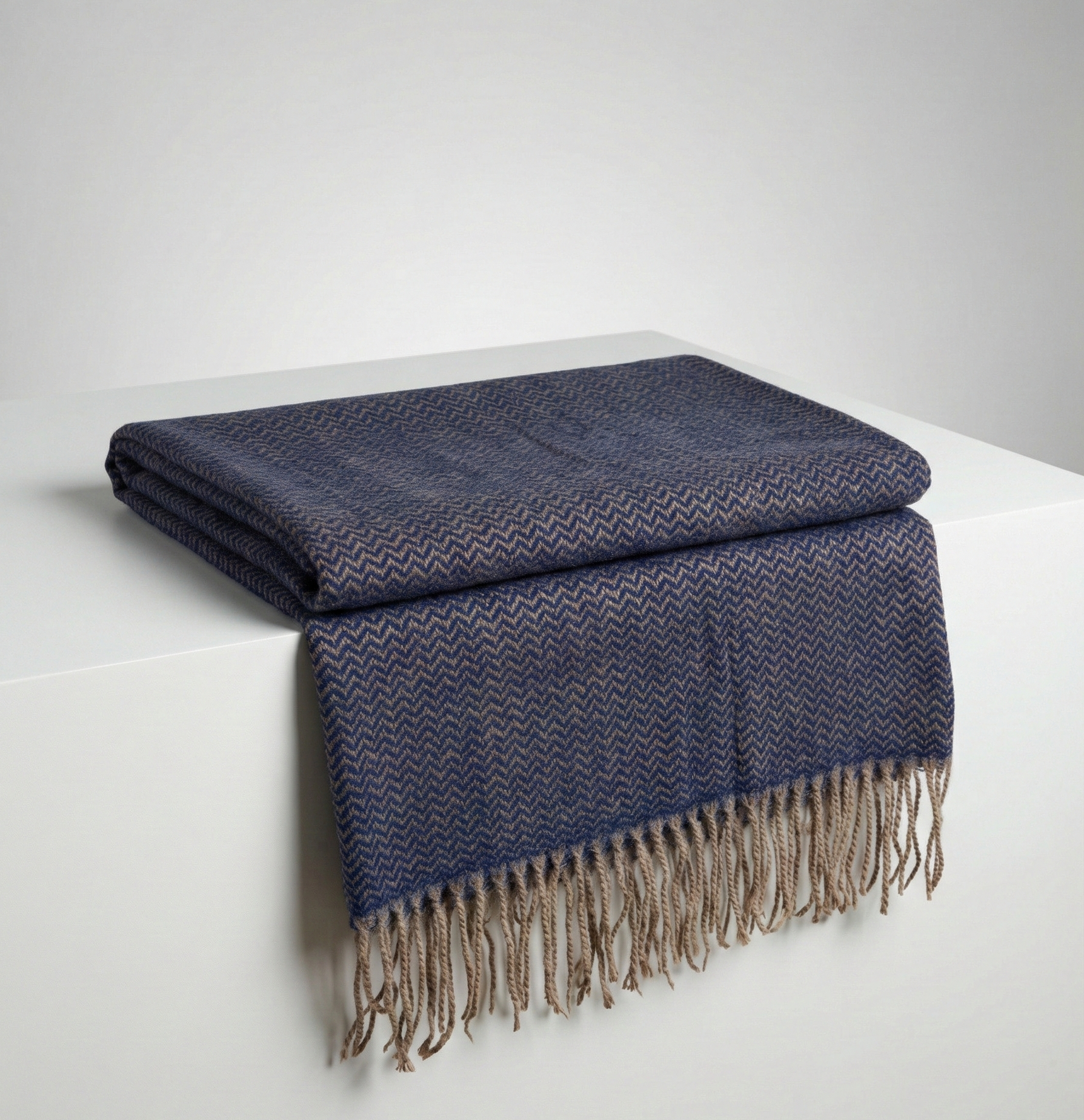 SPACE BLUE HERRINGBONE